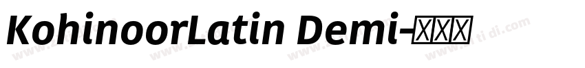 KohinoorLatin Demi字体转换